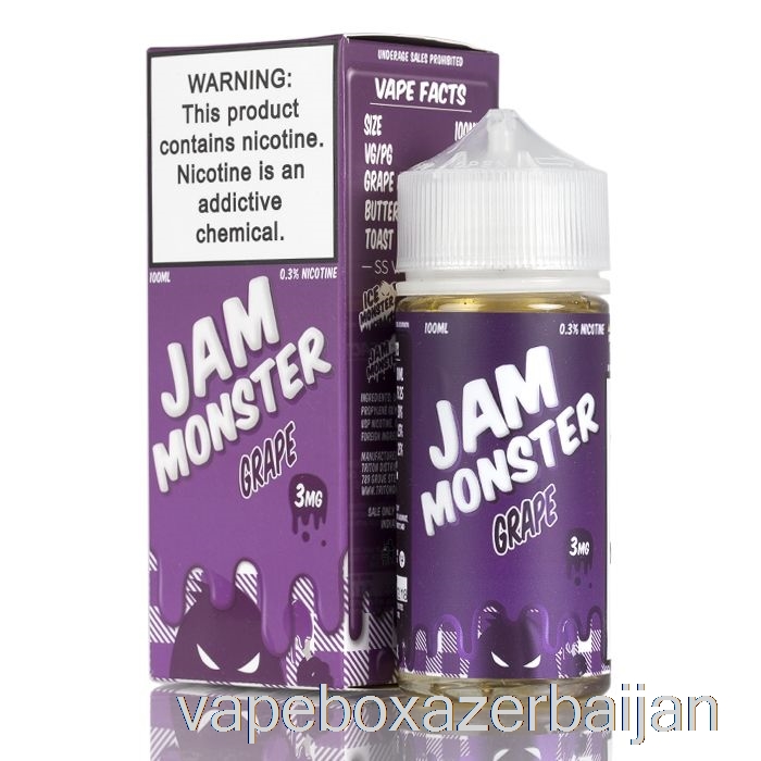 Vape Baku Grape - Jam Monster Liquids - 100mL 6mg